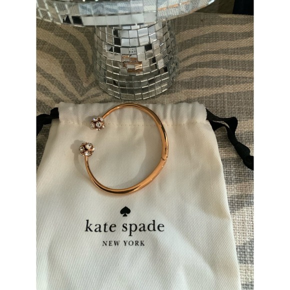 No brand Jewelry - Kate Spade New York Rose Gold with Stones Bangle Bracelet